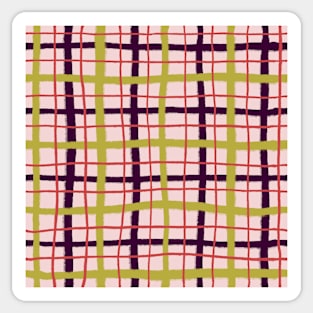 Wobbly Plaid Sticker